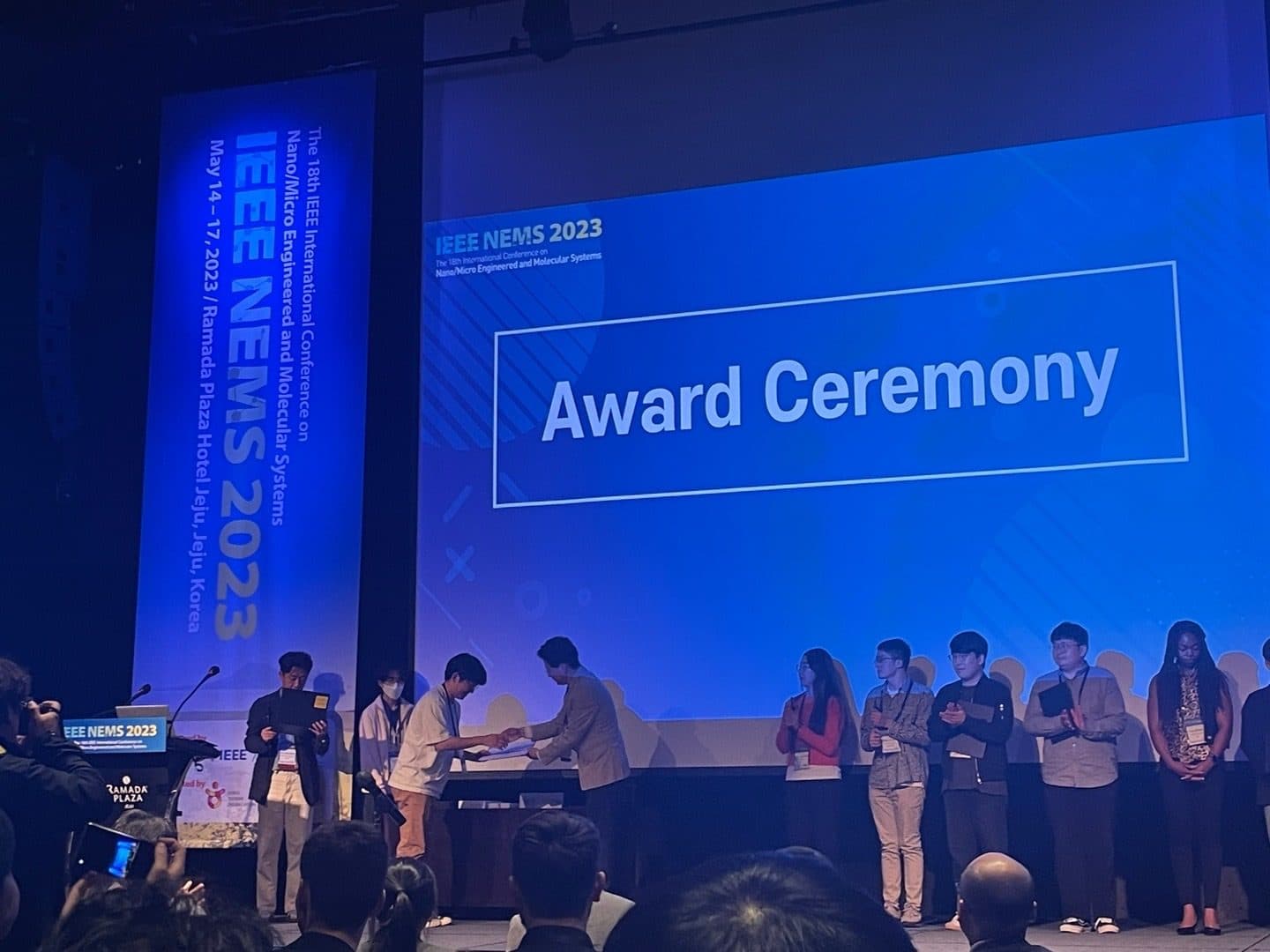 Sehwan Park wins the Best Oral Presentation Award at IEEE-NEMS 2023