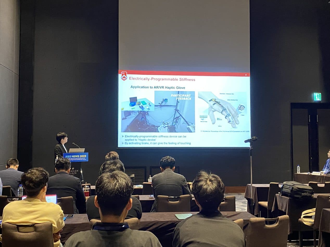 Sehwan Park wins the Best Oral Presentation Award at IEEE-NEMS 2023